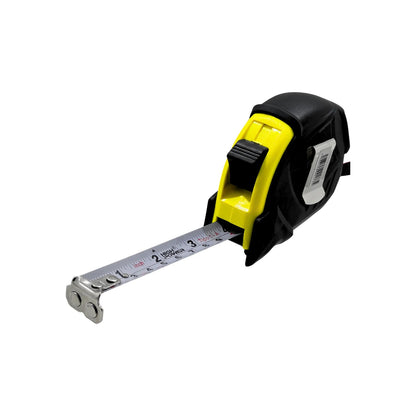 Flexómetro High Power de 3 metros, amarillo y negro, con cinta métrica metálica para medición