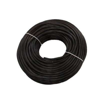 Cable uso rudo negro 2x14, rollo de 100 metros para instalaciones eléctricas.