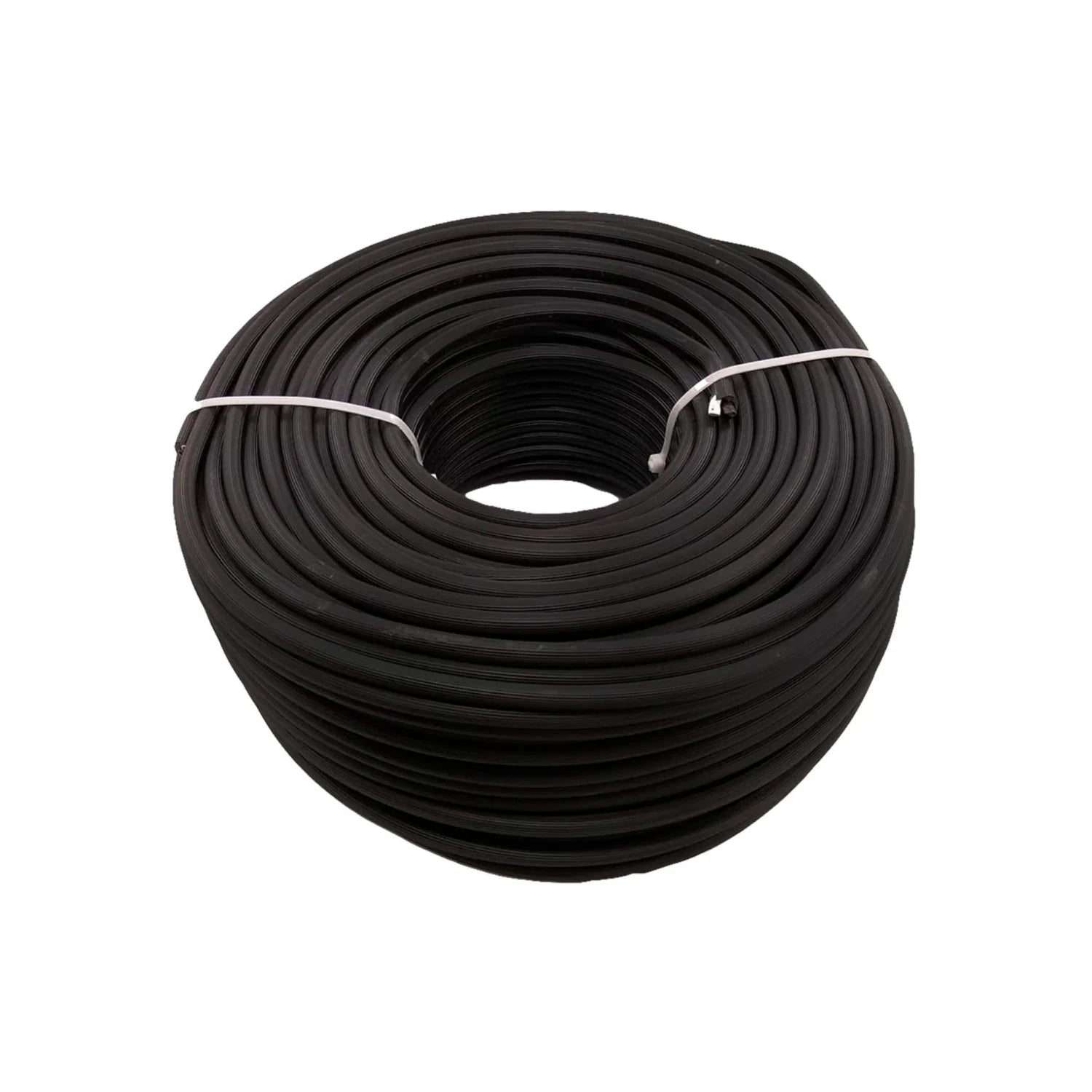 Cable uso rudo negro 2x14, rollo de 100 metros para instalaciones eléctricas y exteriores.
