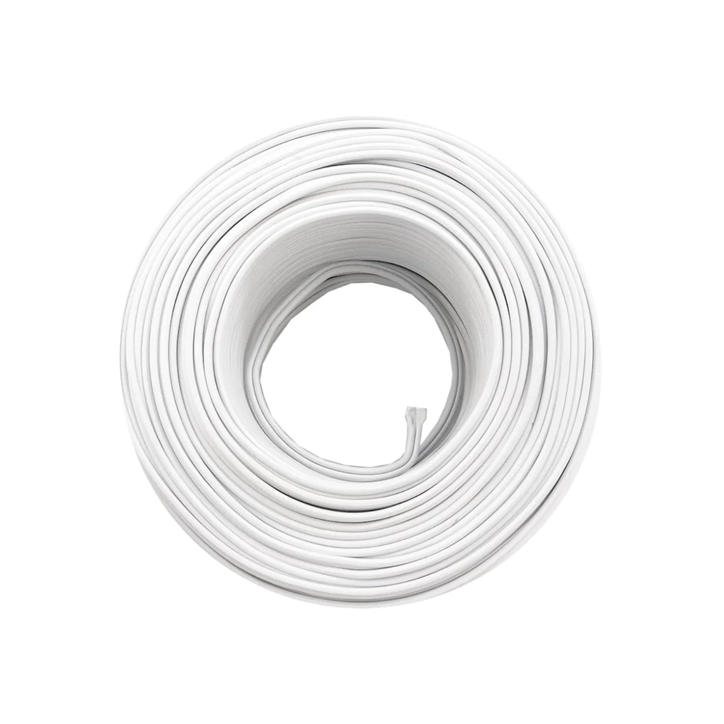 Rollo de cable eléctrico blanco calibre 16 de 100 metros para instalaciones