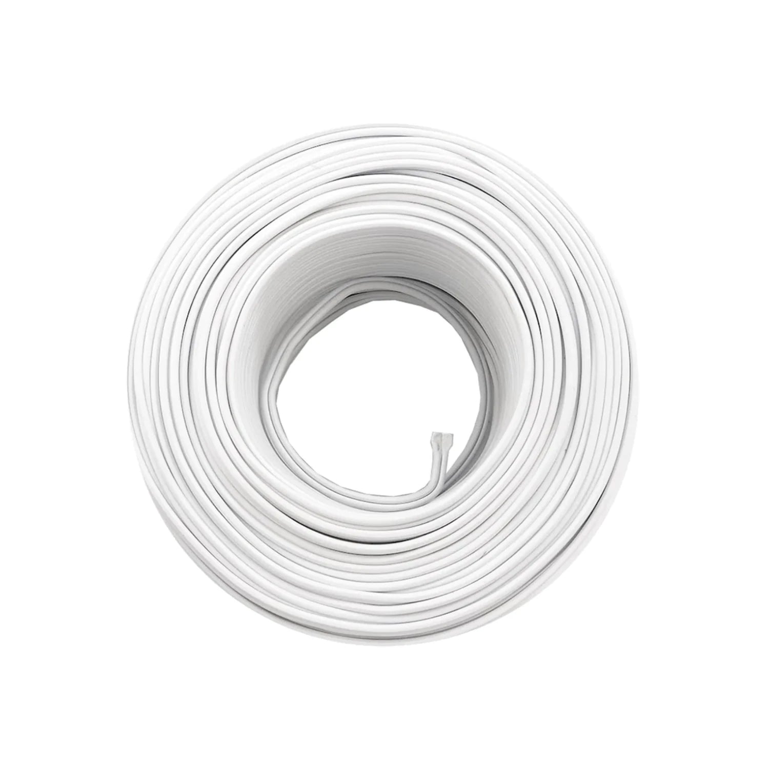 Rollo de cable eléctrico blanco calibre 16 de 100 metros para instalaciones