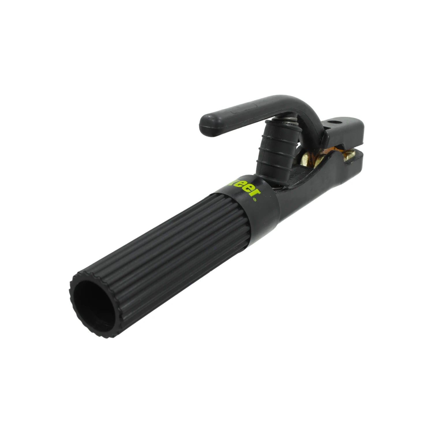 Porta electrodo de soldadura Keer negro 300 amperios con mango estriado ergonómico