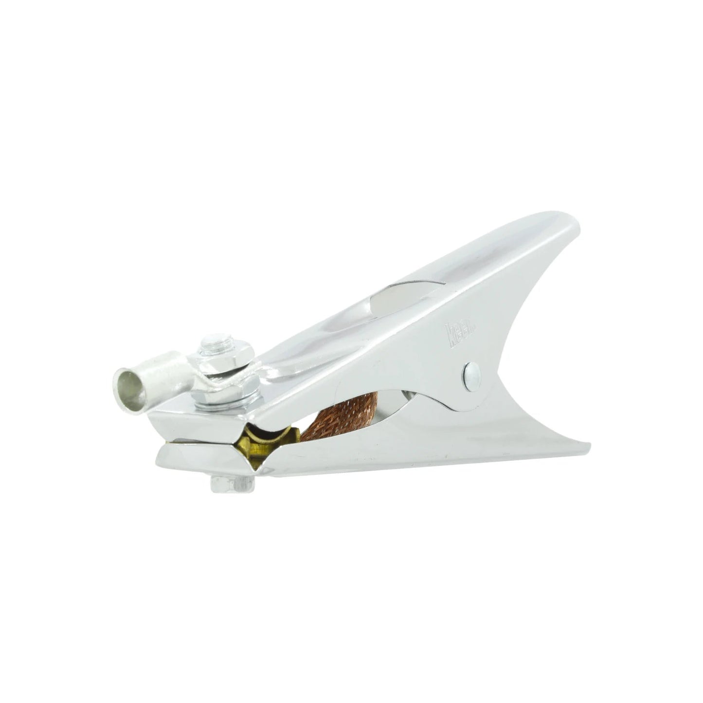 Pinza para tierra de soldadura Keer 500A cromada para conexión segura