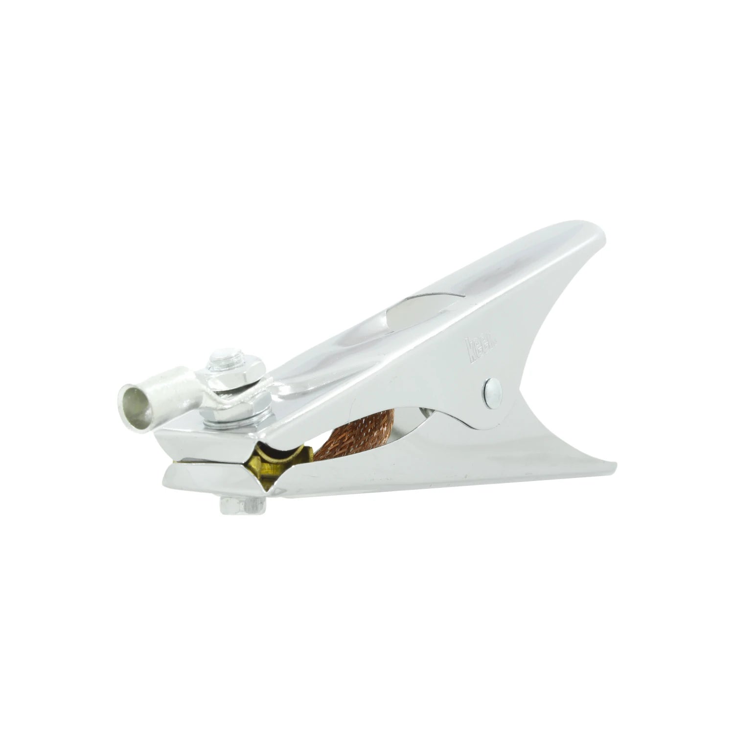 Pinza para tierra de soldadura Keer 500A cromada para conexión segura