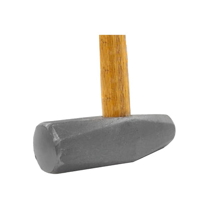 Marro de 12 lb con cabeza de acero gris tipo nevada y mango de madera resistente para demolición