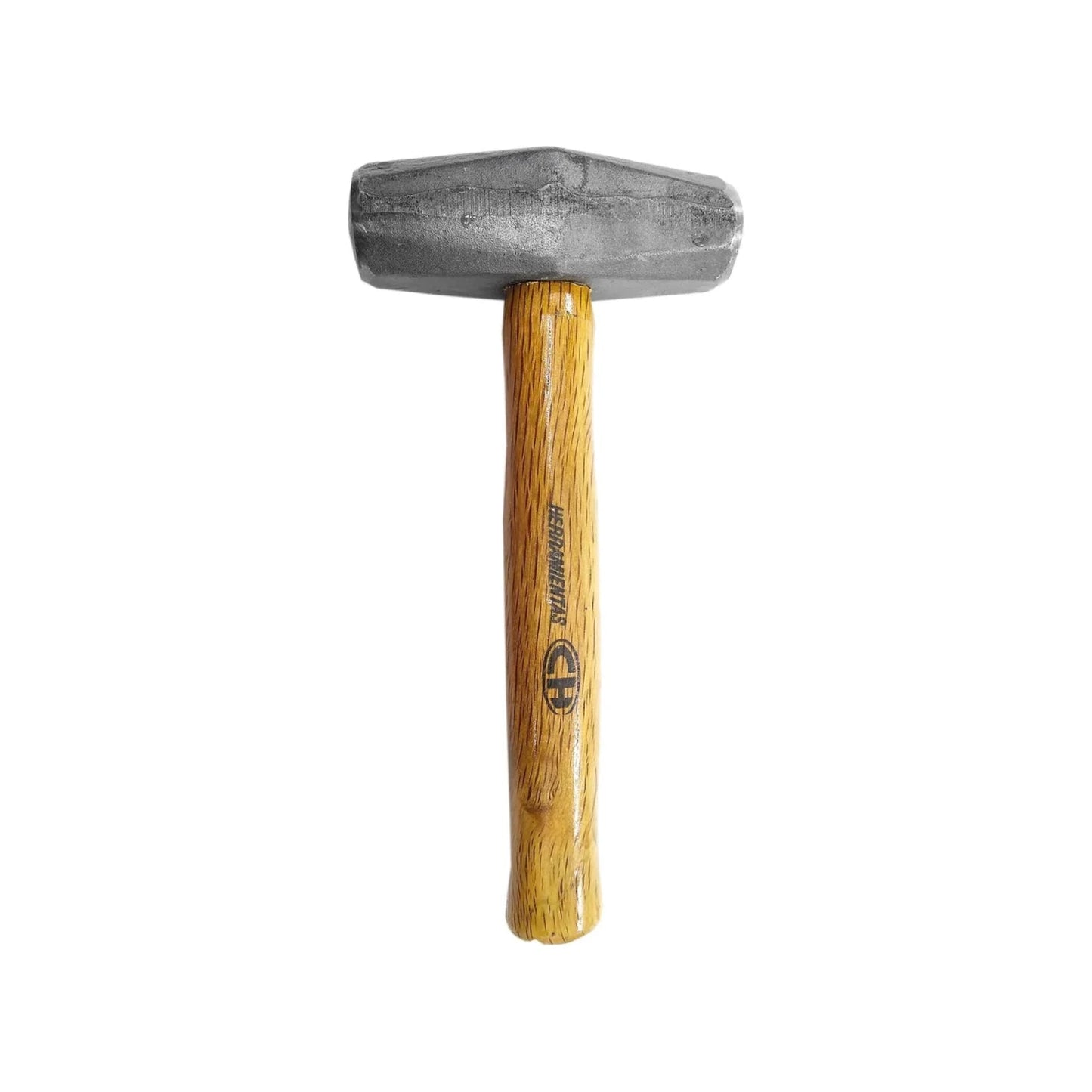 Marro de 4 libras con cabeza de acero gris y mango de madera para trabajos de demolición y golpeo, Herramientas CH