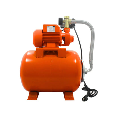 Hidroneumático Múnich naranja 1/2 HP con tanque de presión de 24 litros para bombeo de agua residencial