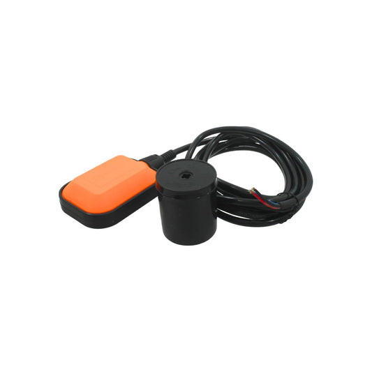 Flotador eléctrico interruptor de nivel para bomba de agua, control automático de llenado/vaciado, naranja y negro
