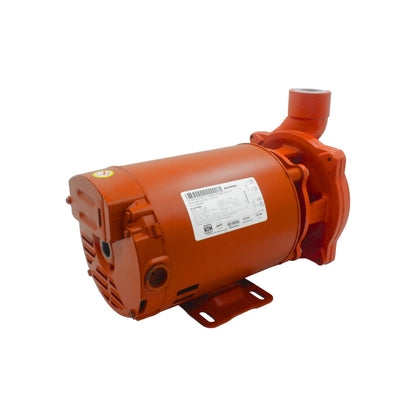 Bomba centrífuga 1.5 HP Electromex con motor eléctrico color naranja
