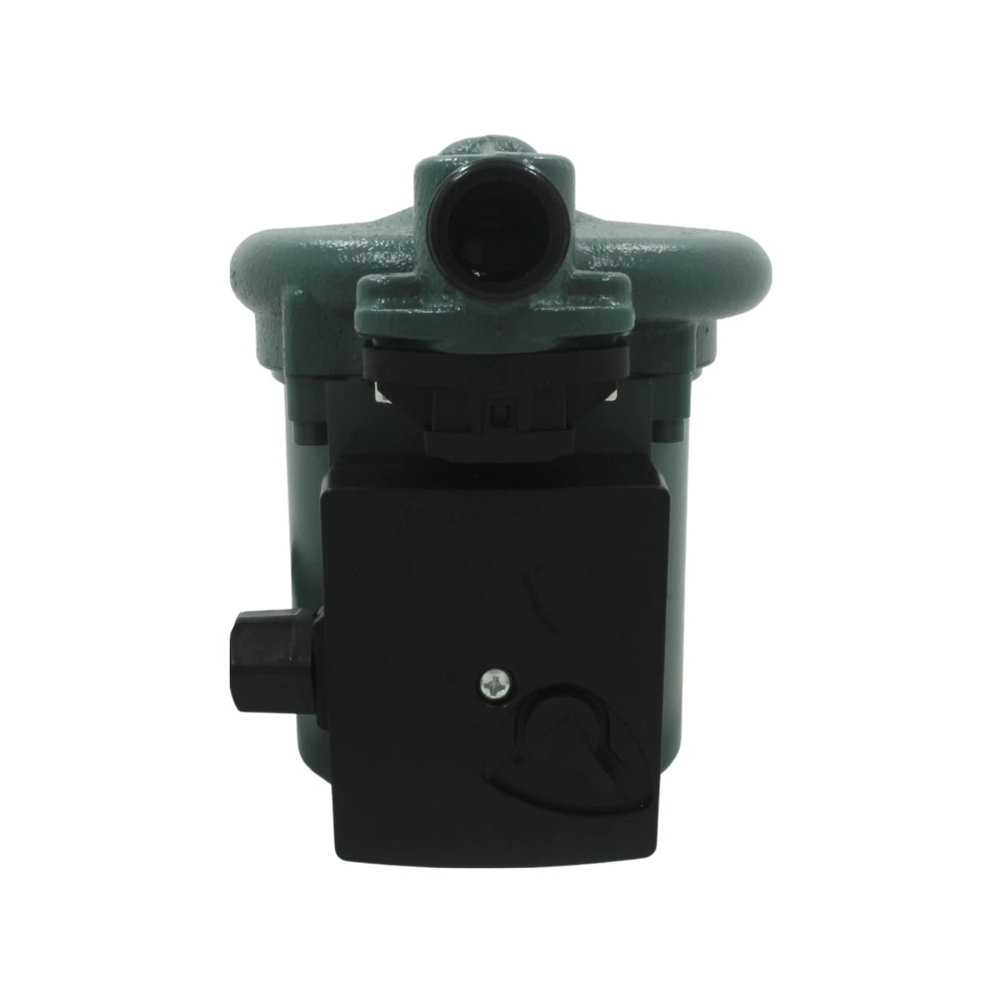 Presurizador de agua compacto verde y negro, bomba circuladora para aumentar presión en sistemas de plomería o calefacción