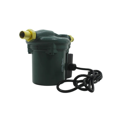 Presurizador de agua Oakland 1/3 HP verde con conexiones de latón y cable de alimentación