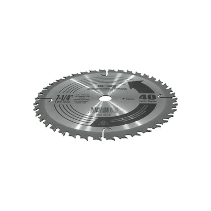 Disco sierra circular 7 1/4" de 40 dientes 5/8" Oakland