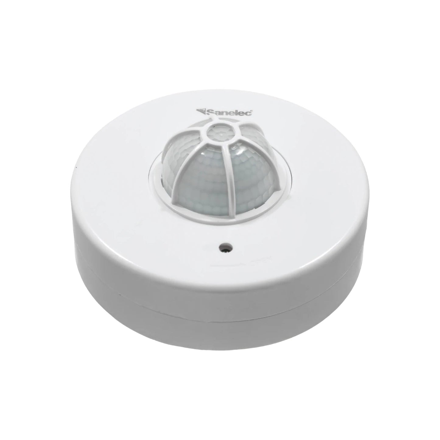 Sensor de movimiento Sanelec blanco para techo, detector PIR circular para control de iluminación