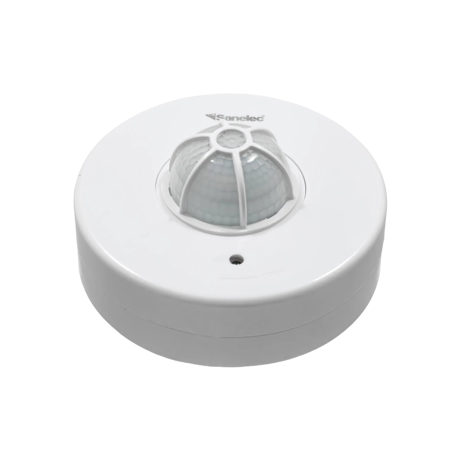 Sensor de movimiento Sanelec blanco para techo, detector PIR circular para control de iluminación