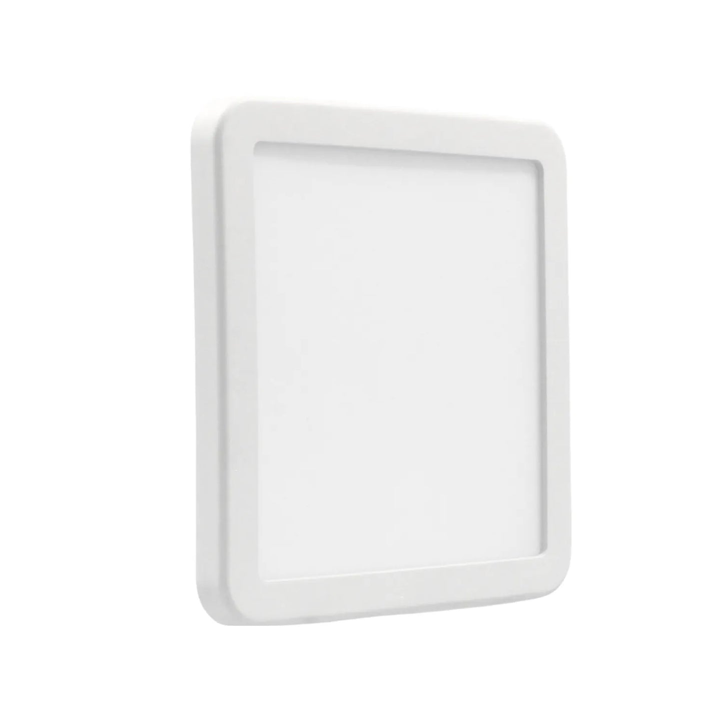 Panel de luz LED cuadrado blanco, luminaria ultraplana para techo o pared, iluminación interior eficiente.