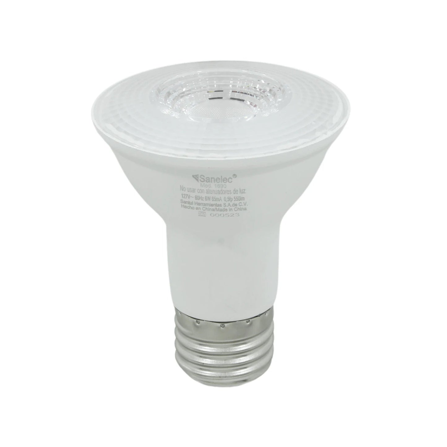 Foco LED tipo PAR Sanelec 45W luz fría, bombilla blanca con base E27 para iluminación