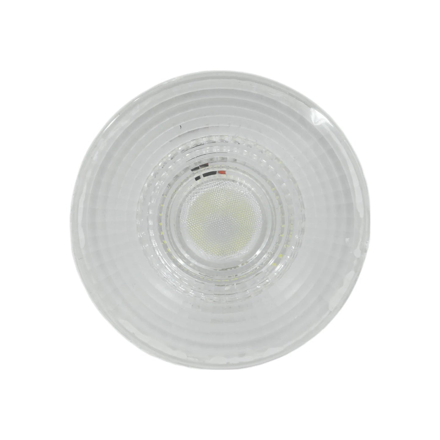 Lámpara LED redonda 45W luz fría, luminario de techo con difusor transparente estriado