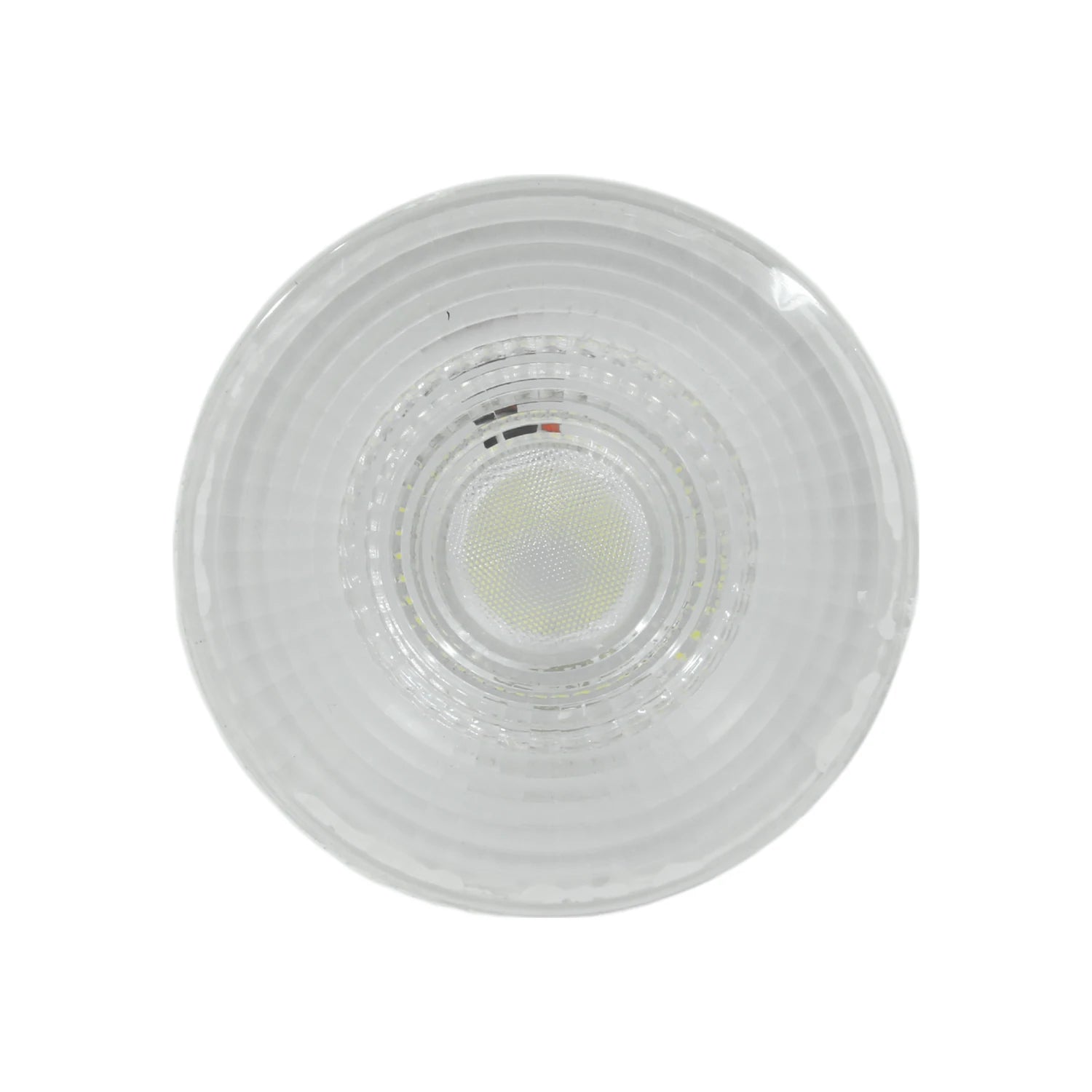 Lámpara LED redonda 45W luz fría, luminario de techo con difusor transparente estriado