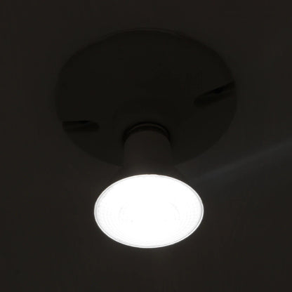 Lámpara LED 45W luz fría brillante, montada en plafón de techo oscuro