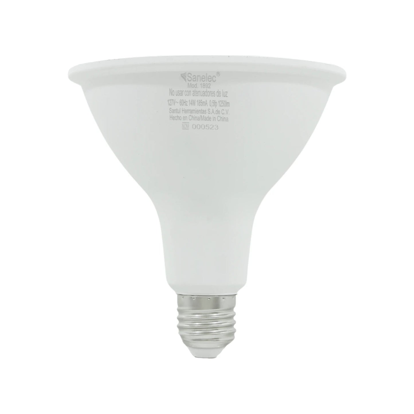 Foco LED Sanelec 14W luz fría blanco tipo reflector 1250lm, 127V