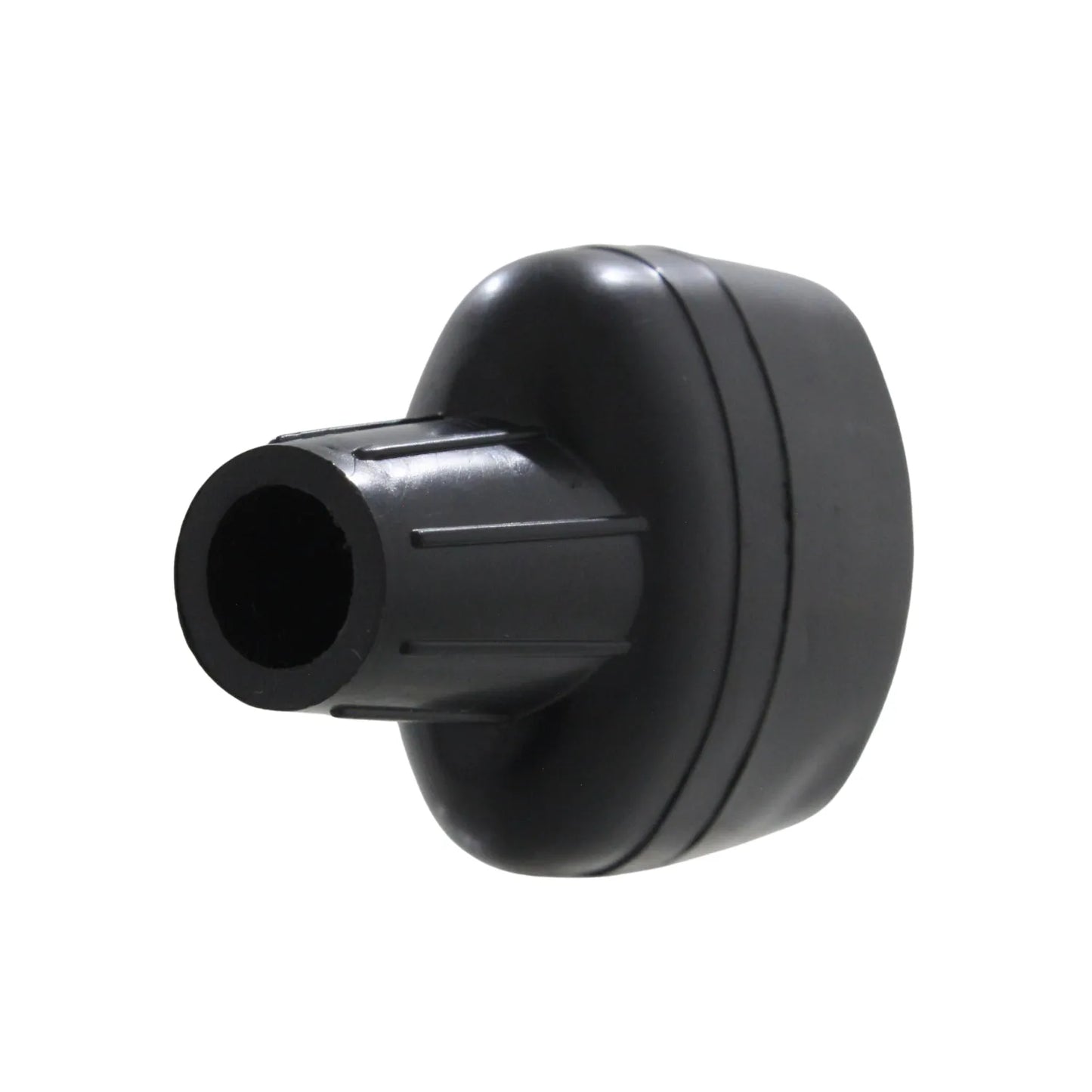 Contera de goma negra para patas de silla o tubo; protector de suelo antideslizante.