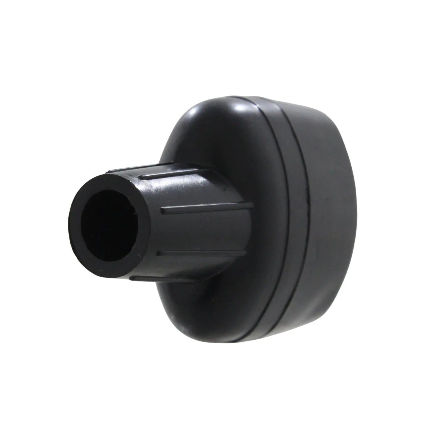 Contera de goma negra para patas de silla o tubo; protector de suelo antideslizante.