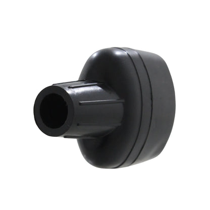 Contera de goma negra para patas de silla o tubo; protector de suelo antideslizante.