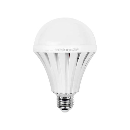 Bombilla LED de emergencia recargable Sanelec 9W blanca para cortes de luz