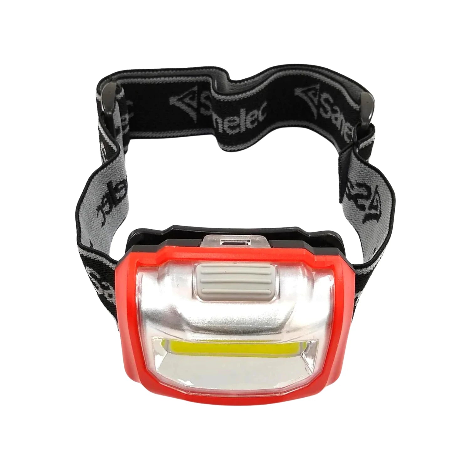 Linterna minera Sanele LED COB roja con banda elástica ajustable, iluminación manos libres