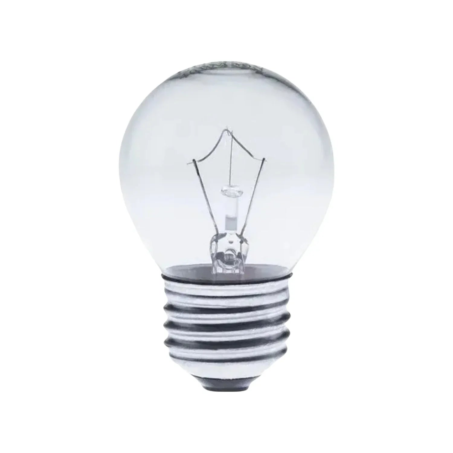 Foco incandescente transparente rosca E27 40W para horno y refrigerador
