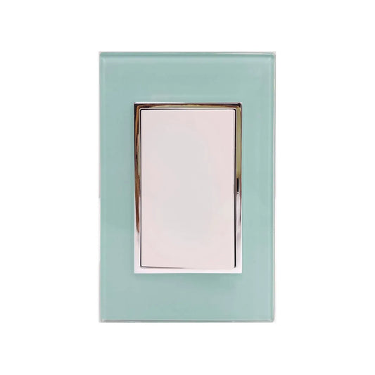 Placa 1 apagador escalera azul Sanelec 4547 venecia