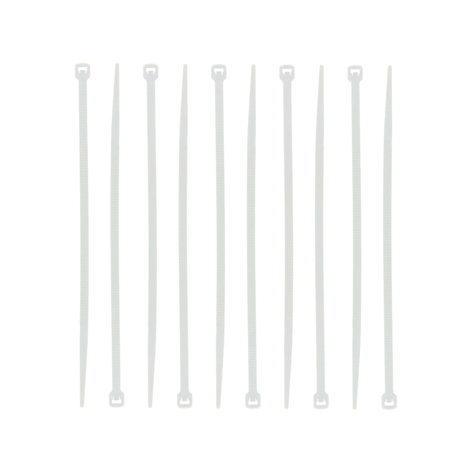Cinchos blancos de nylon, bridas plásticas para organizar y sujetar cables, herramienta ferretera resistente