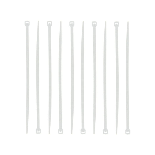 Cinchos blancos de nylon, bridas plásticas para organizar y sujetar cables, herramienta ferretera resistente