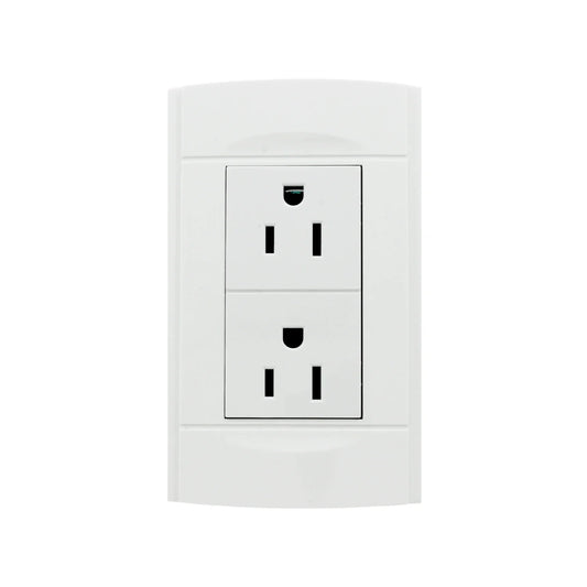 Placa 2 contactos Sanelec 4445 Roma
