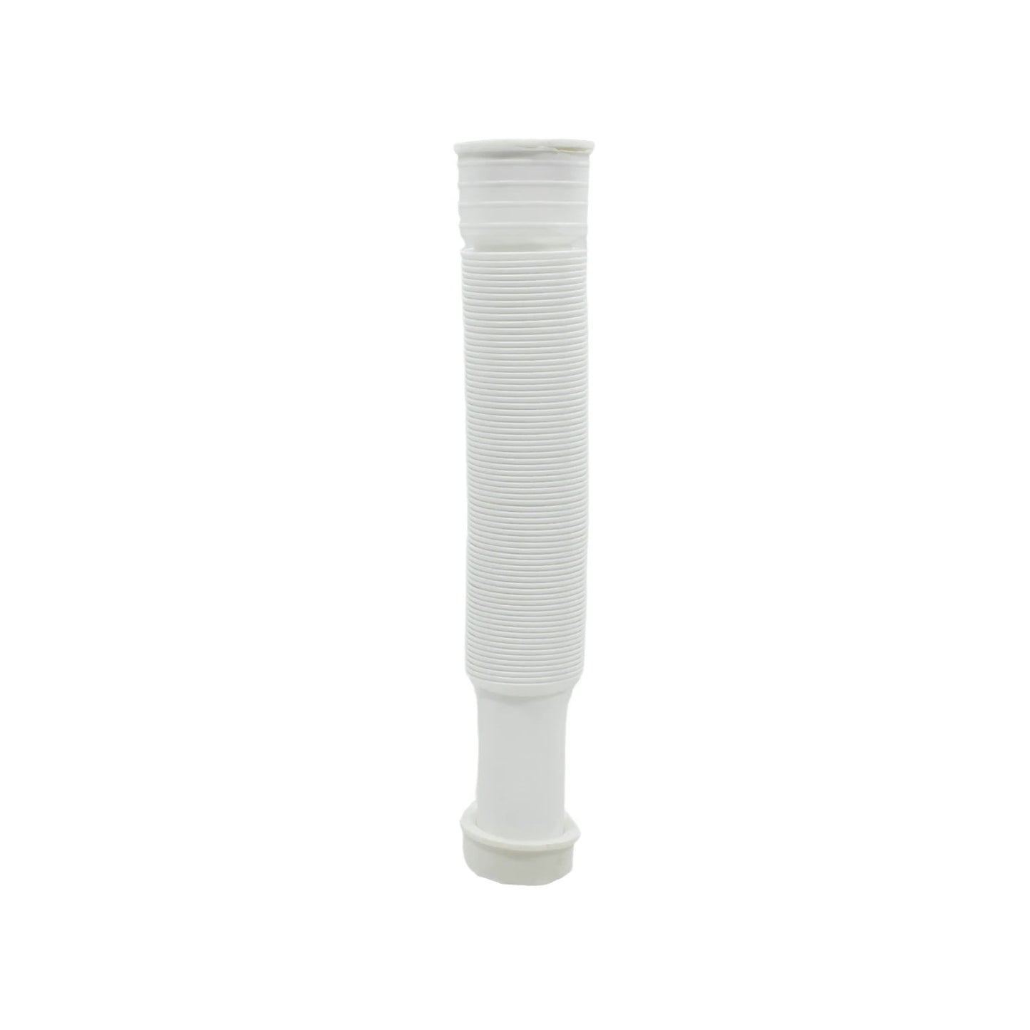 Cespol sifón flexible blanco de plástico para desagüe de lavabo o fregadero