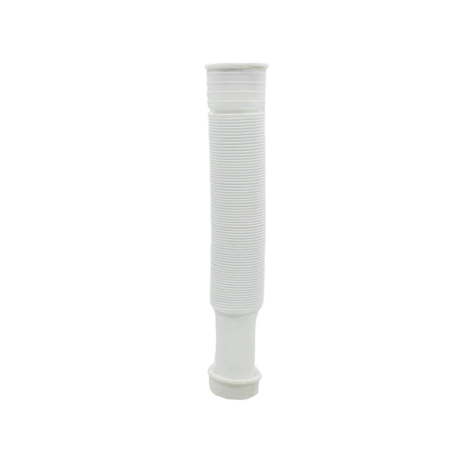 Cespol sifón flexible blanco de plástico para desagüe de lavabo o fregadero