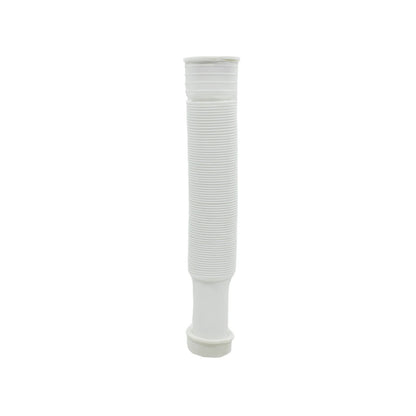 Cespol sifón flexible blanco de plástico para desagüe de lavabo o fregadero