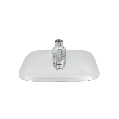 Regadera cuadrada 8 pulgadas cromada brillante, cabezal de ducha para baño moderno