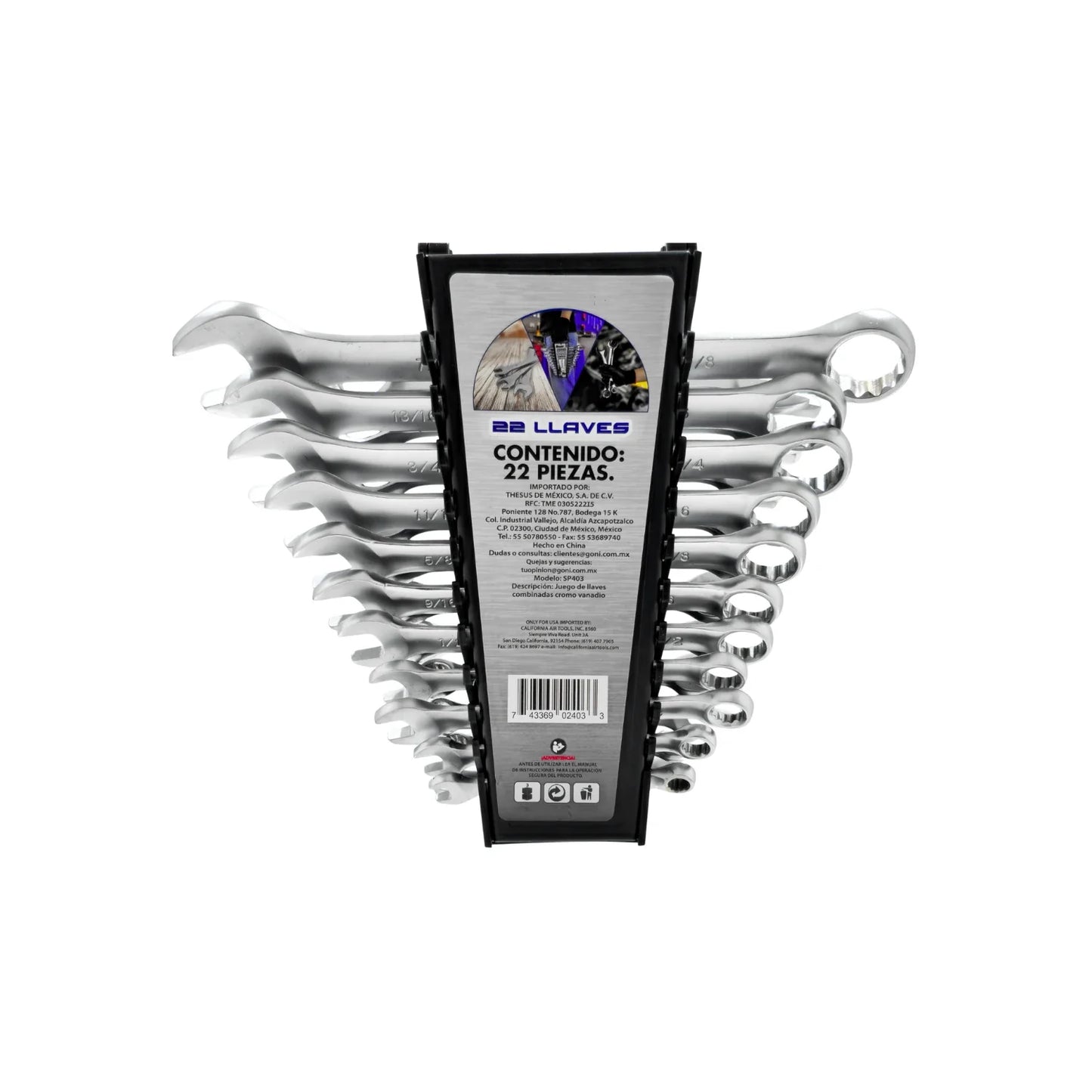 Llaves mixtas juego de 22 piezas Goni SP403
