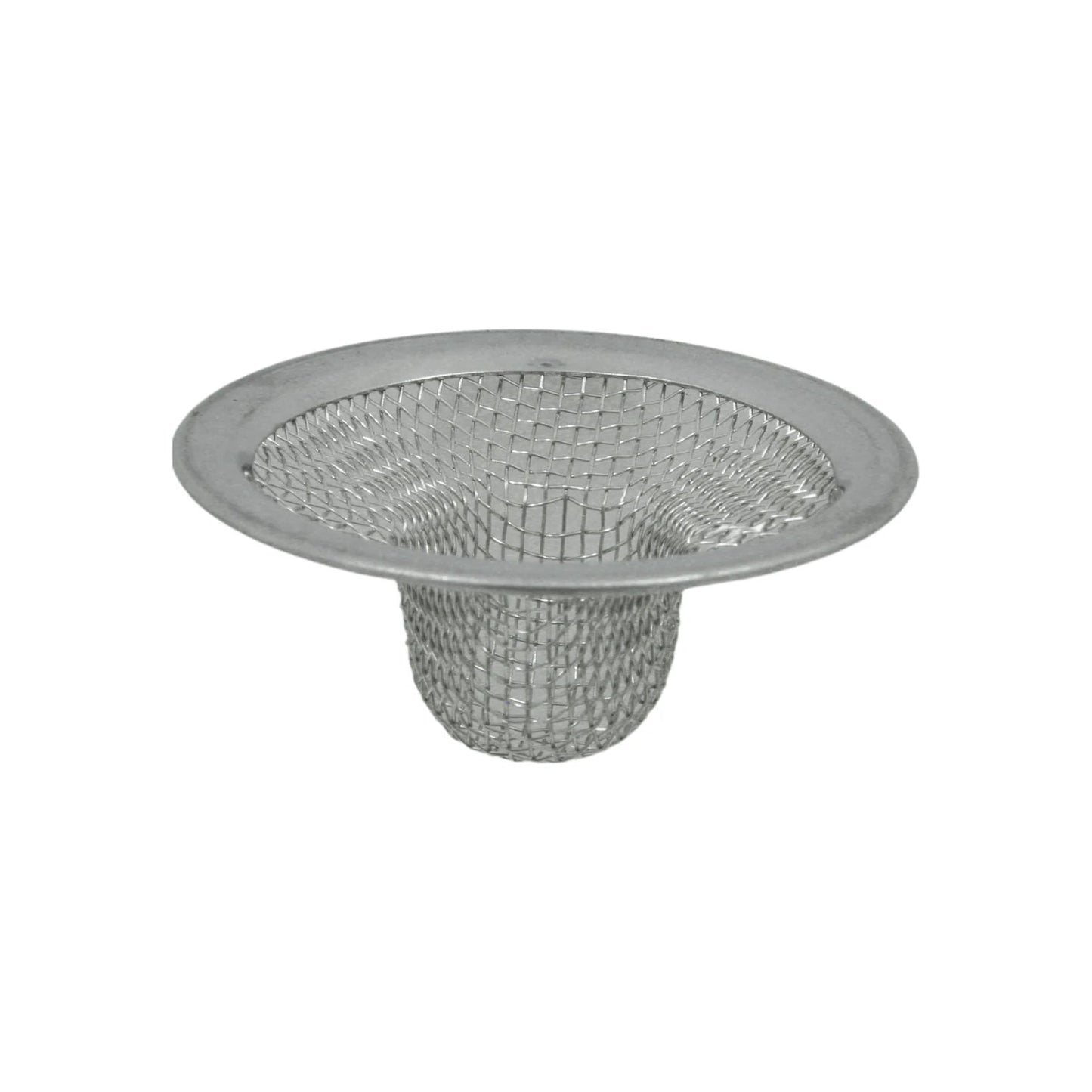 Cedazo de malla de acero inoxidable para lavabo o fregadero, ideal para retener residuos.
