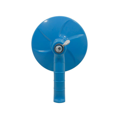 Destapacaños de resorte manual azul con manivela para desatascar tuberías, herramienta de fontanería