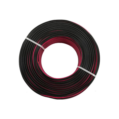 Cable eléctrico dúplex bicolor negro y rojo en rollo para instalaciones