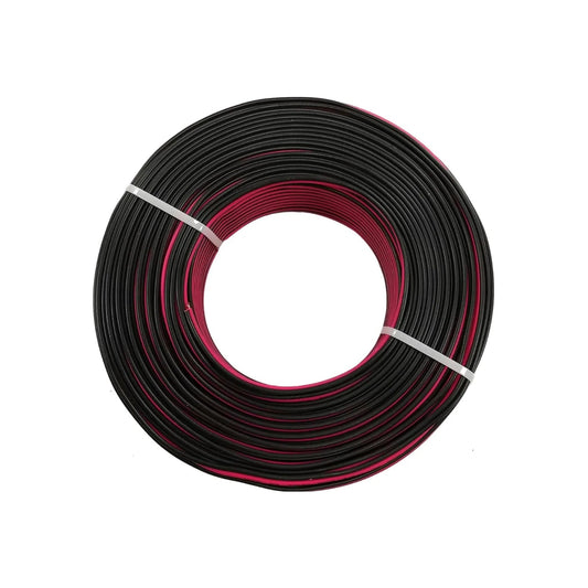 Cable eléctrico dúplex bicolor negro y rojo en rollo para instalaciones