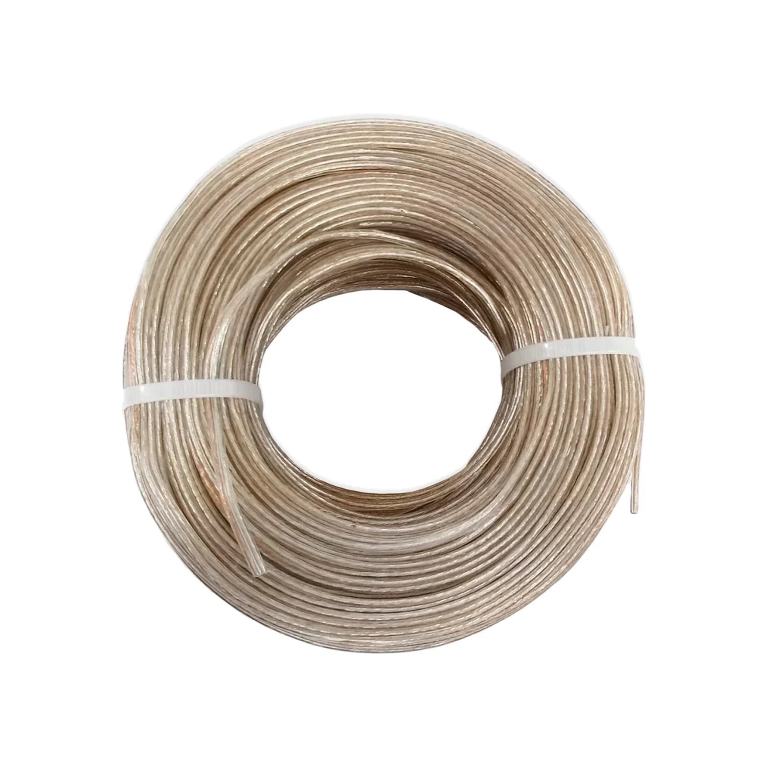 Cable polarizado #22 transparente en rollo, 100 metros, para audio y conexión de altavoces