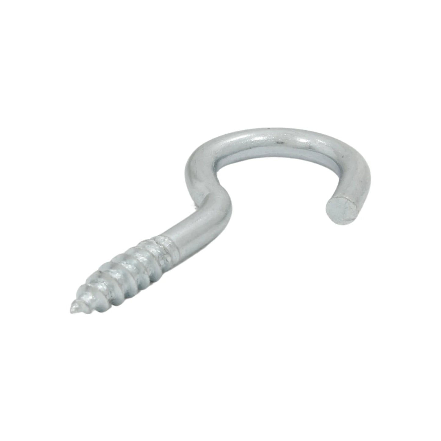 Armella abierta de tornillo metálica zincada para colgar objetos y sujetar