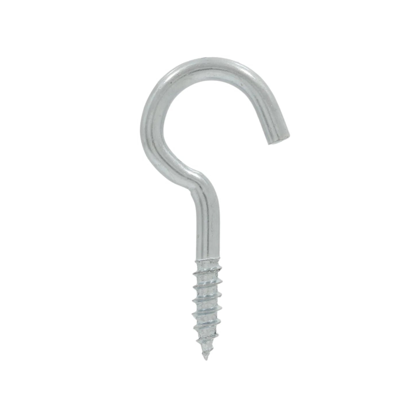 Armella abierta metálica con tornillo para madera, gancho galvanizado, para colgar objetos en ferretería