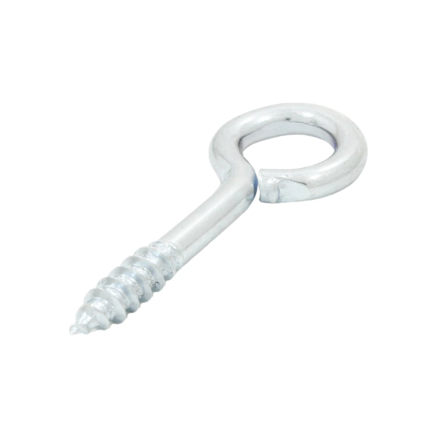 Armella de ojo abierto galvanizada con rosca para madera, para colgar o fijar