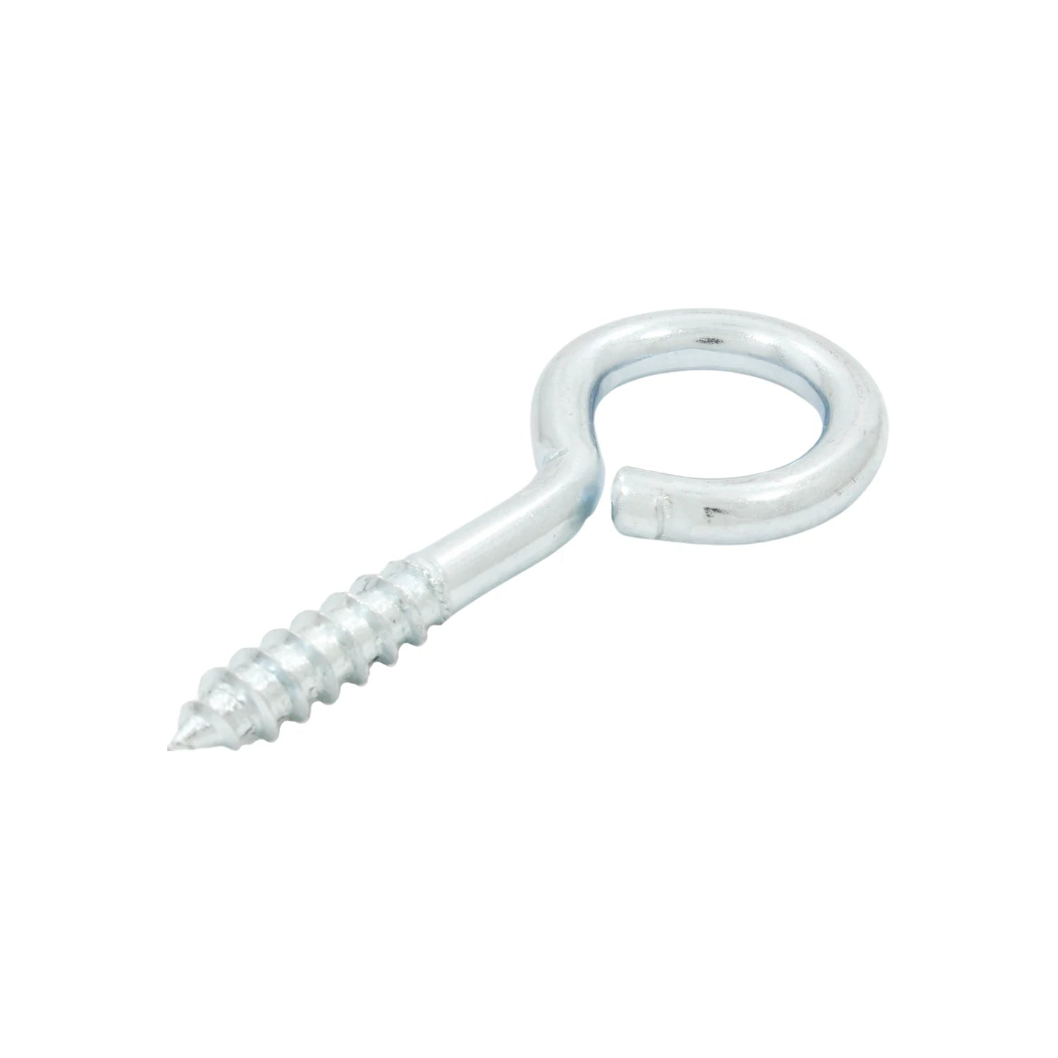 Tornillo de argolla cerrado galvanizado para fijación y colgar objetos en madera