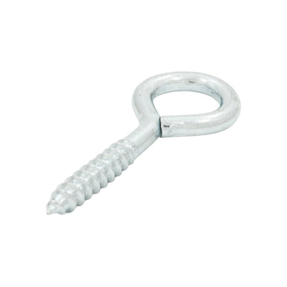 Armella cerrada de metal galvanizado, tornillo con ojo para colgar y sujetar, ferretería resistente.