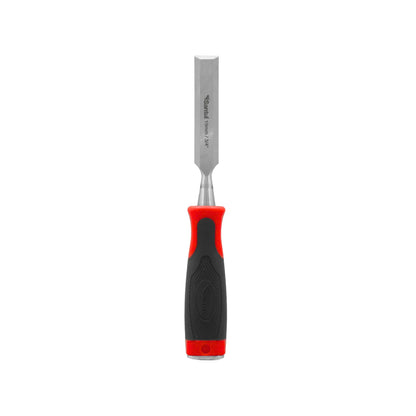Formón para madera Santul de 19mm 3/4 pulgada con mango ergonómico antideslizante rojo y negro.